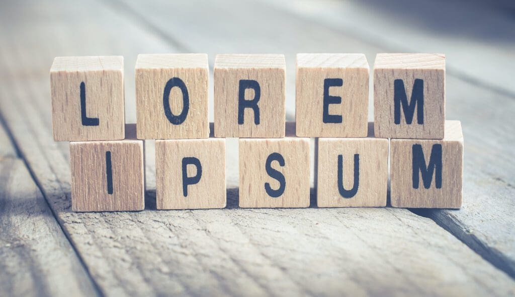 Macro Of The Words Lorem Ipsum Formed By Wooden Blocks On A Wooden Floor Lorem Ipsum