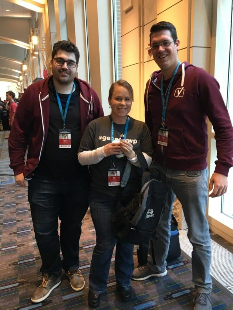 Meeting members of the Yoast Team at WordCamp US.