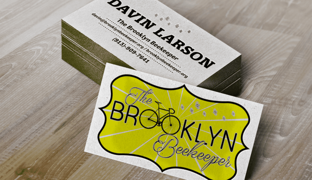 Brooklyn_Beekeeper_Business_Cards Business Card Design for Brooklyn Beekeeper