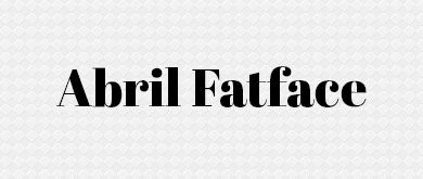 abril serif font