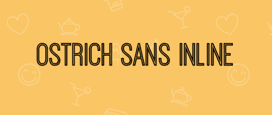 ostrich inline font