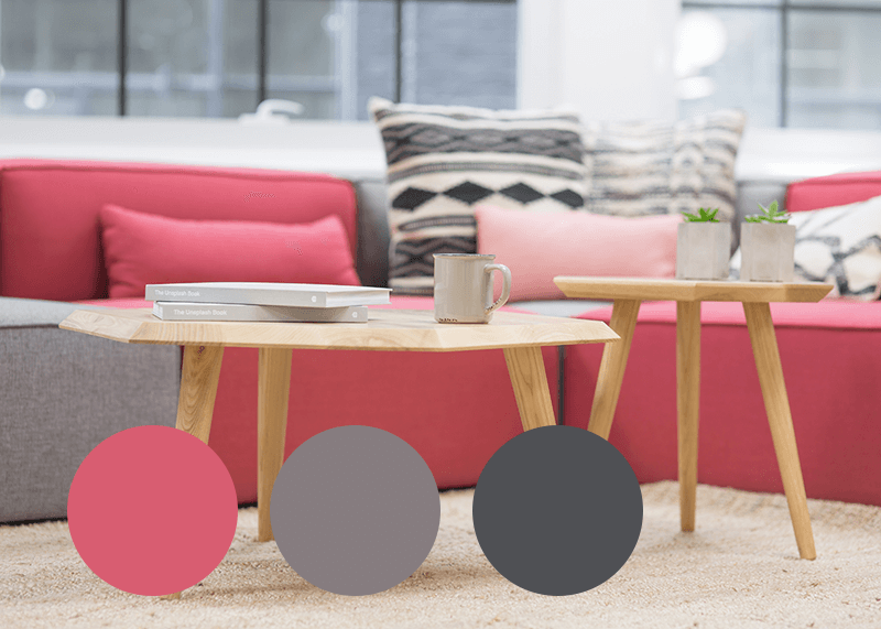 pink and grey color combo