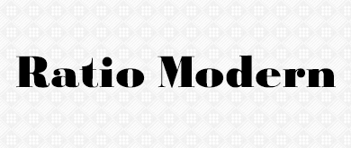 ratio modern extra bold font