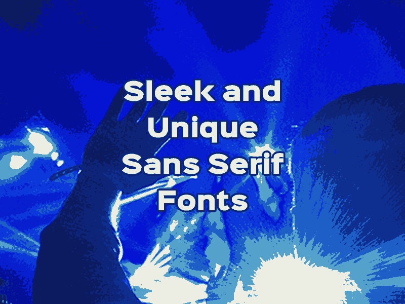 sans serif font