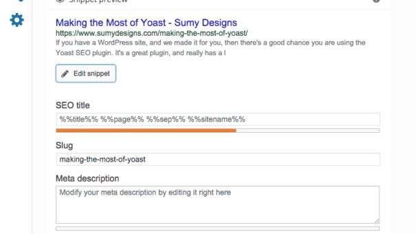 Yoast Snippet Editor