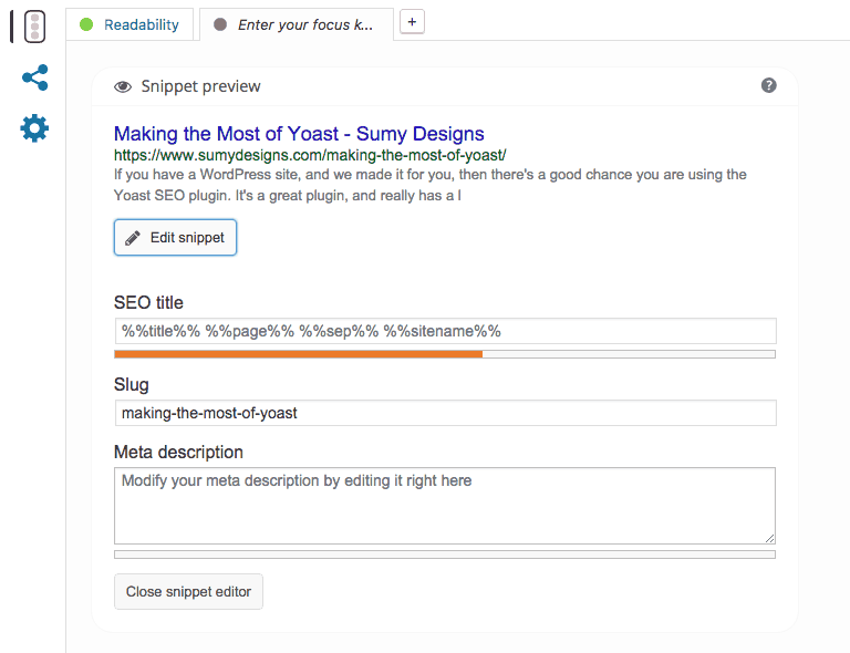snippeteditor Yoast Snippet Editor