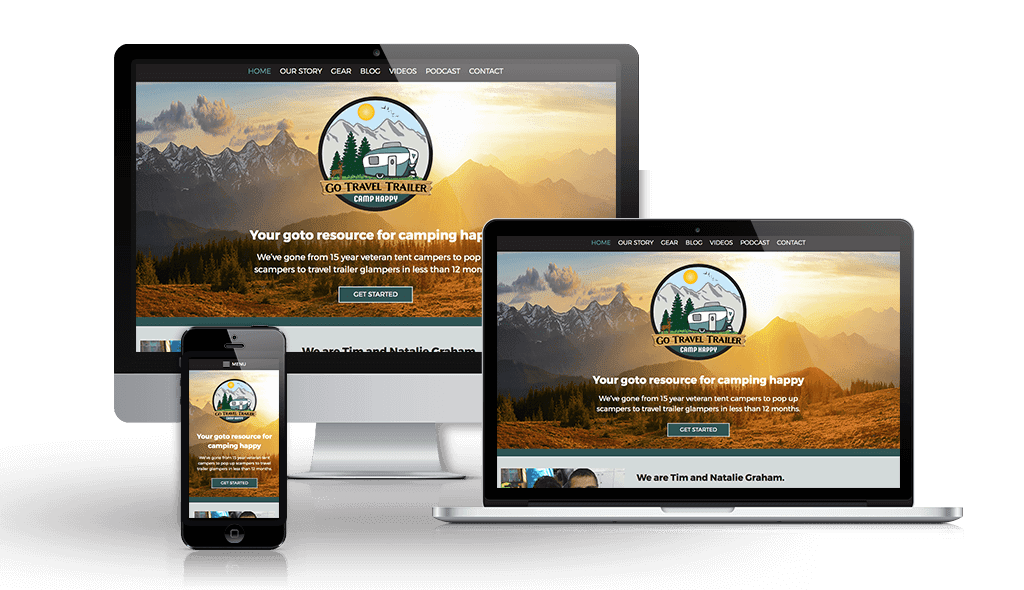 Launch of website design for Go Travel Trailer