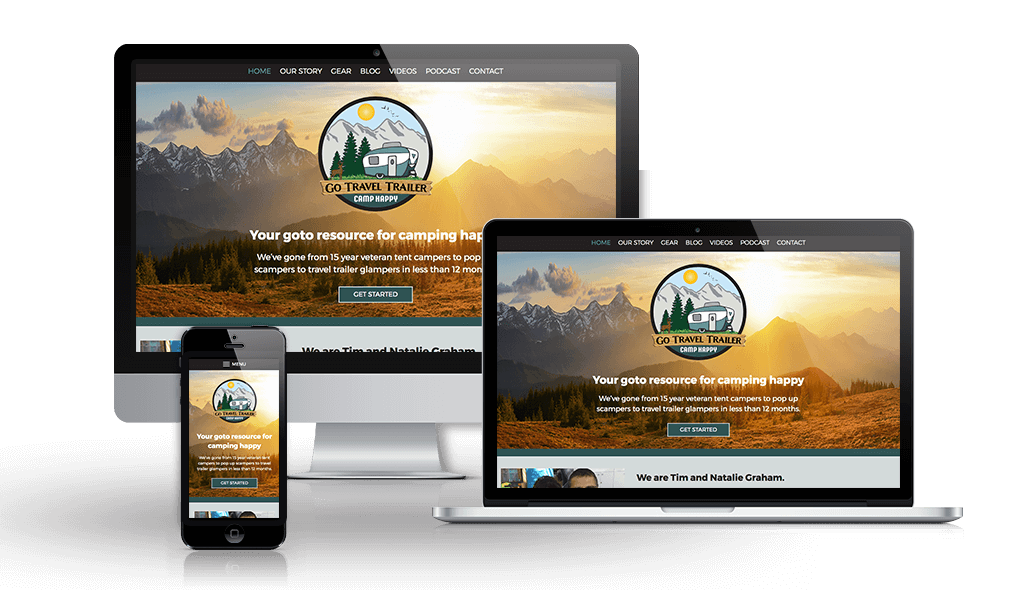 Launch of website design for Go Travel Trailer