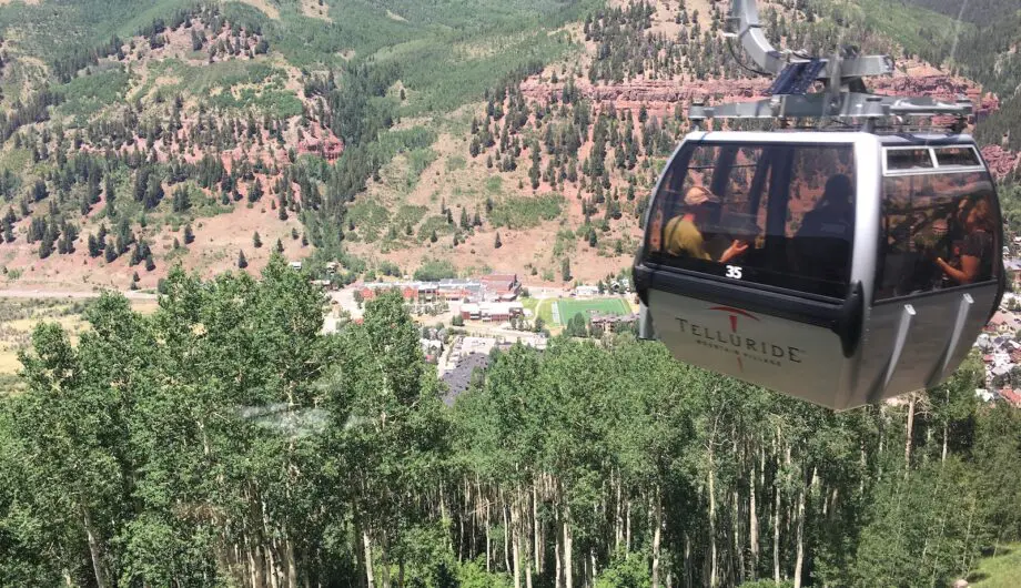 View from the gondola in Telluride, Colorado