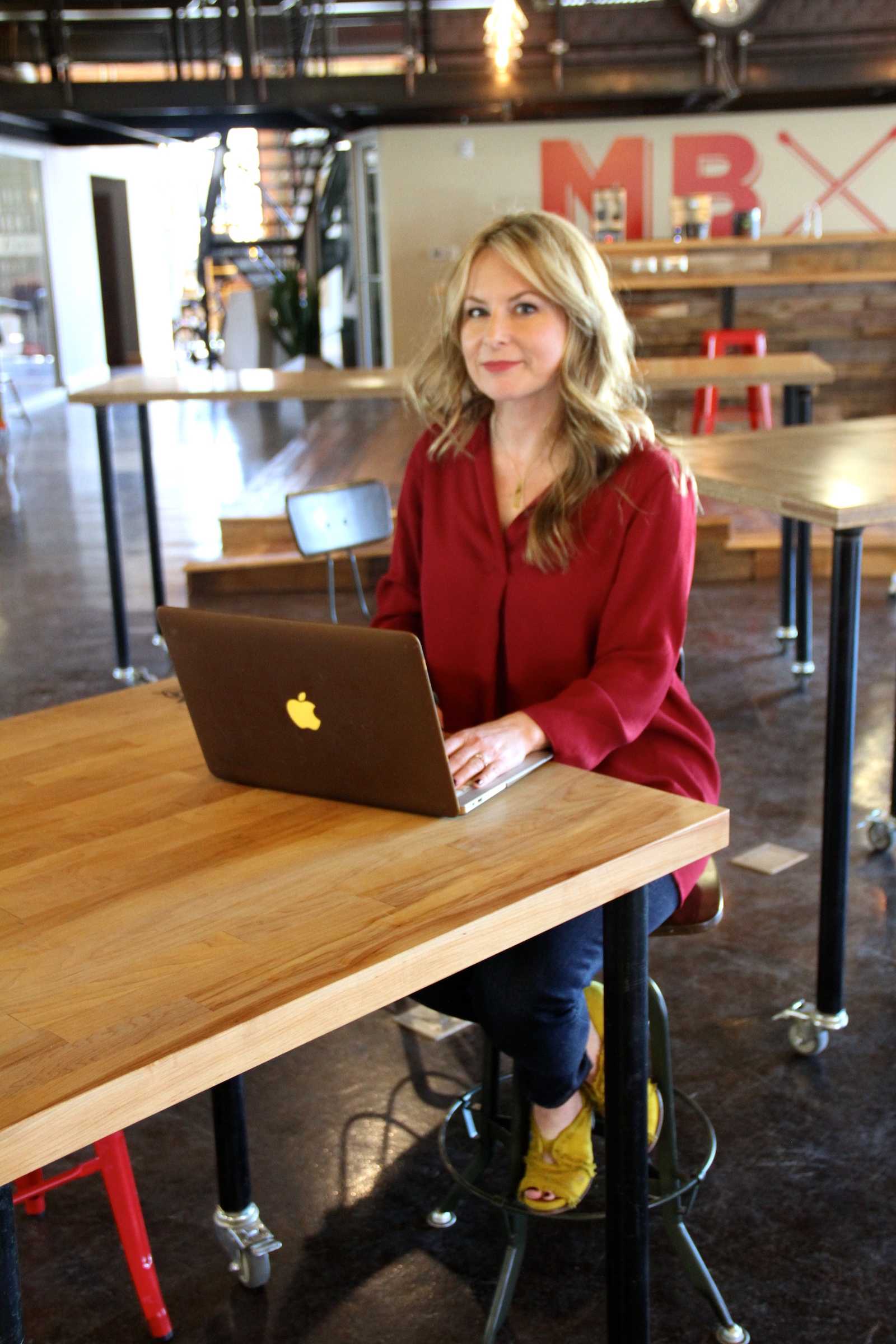 Susan designing a custom website