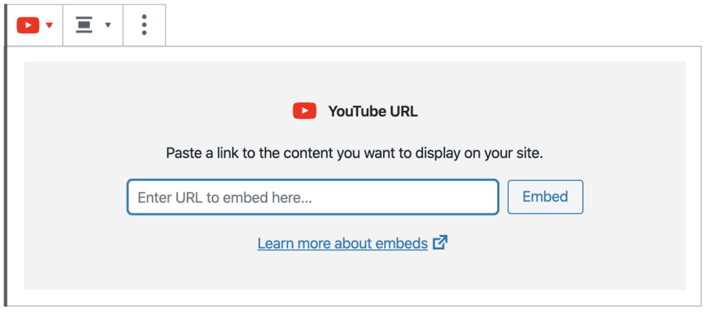 add youtube URL