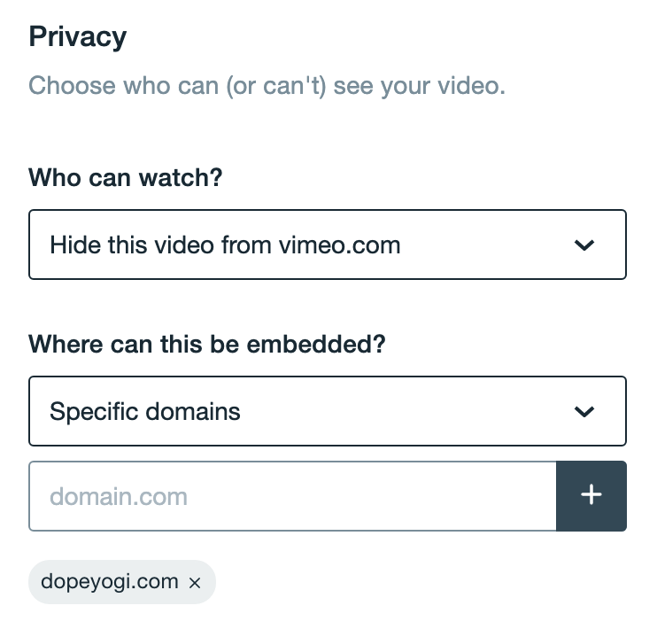 Vimeo Privacy