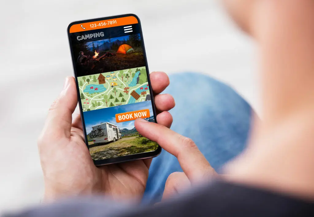 Mobile Friendly Campsite Website Design