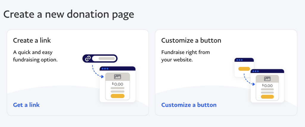 PayPal Donation Options