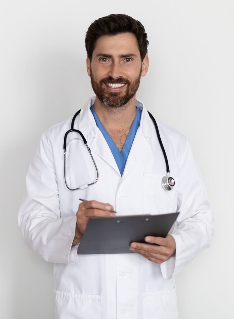 Example photo of a doctor for a website for medical practice