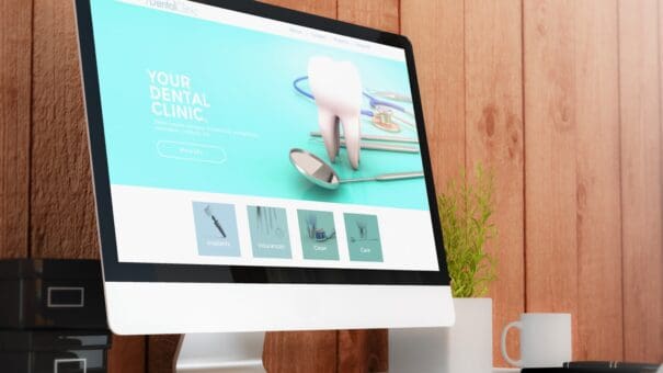 Example of dental website design