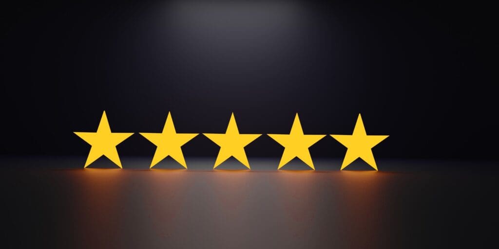 Starts to suggest reviews or testimonials