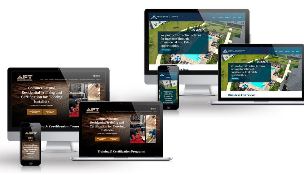 website-packages Two portfolio examples to highlight website packages