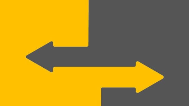 Opposite direction arrows representation wordpress redirects