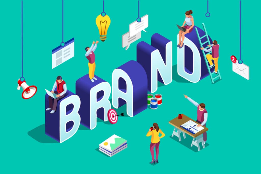 Illustration representing branding mistakes