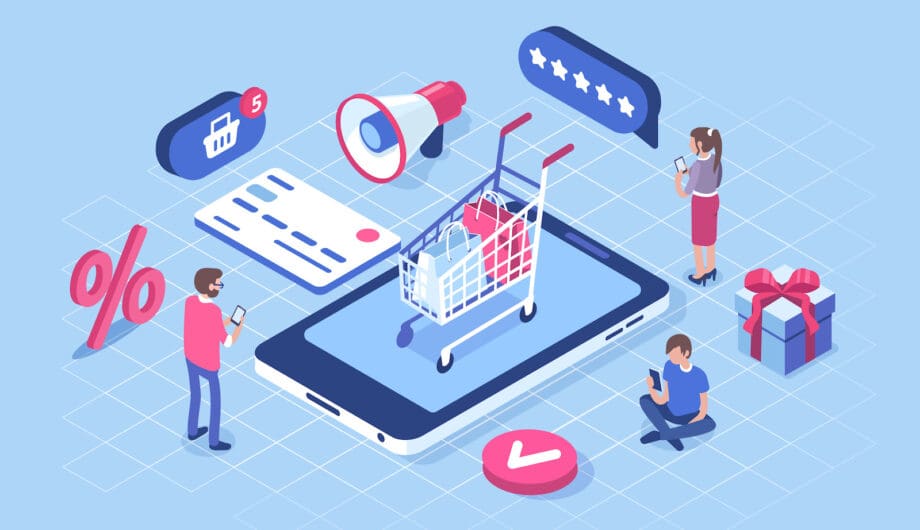 Illustration of ecommerce experience