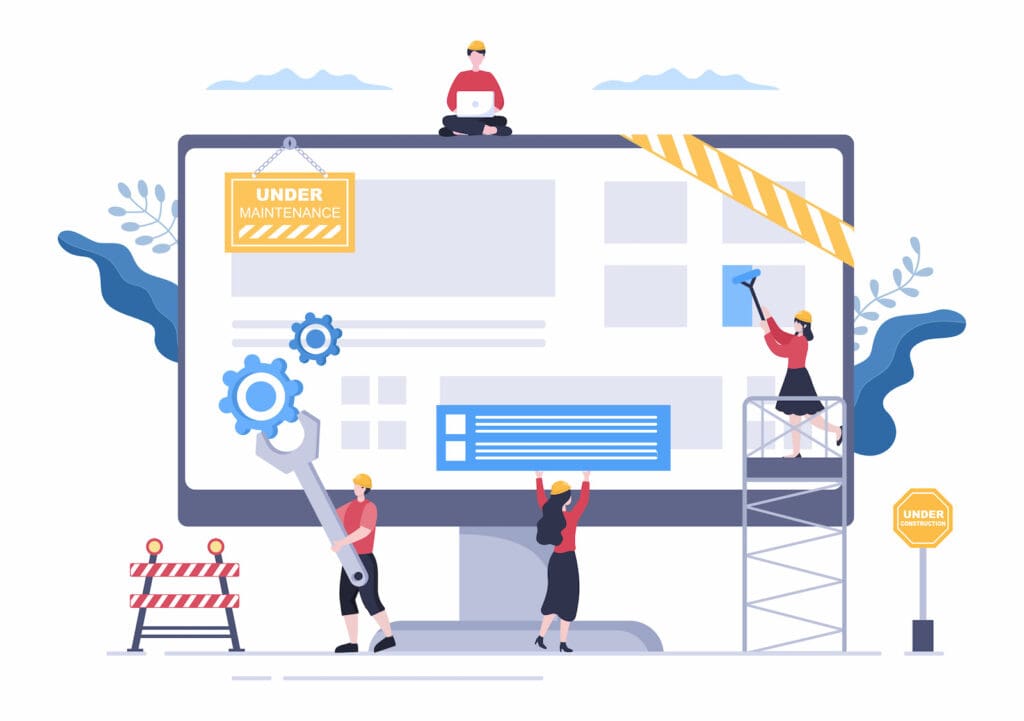 Illustration of WordPress maintenance costs