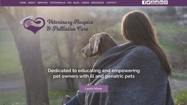 Veterinary Web Design Example