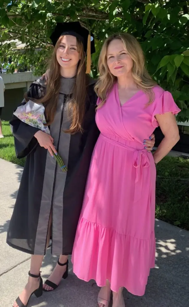 Graduation photo of Susan and her daughter: Veterinary Web Design
