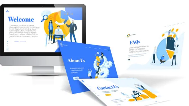 Representing pages on a website