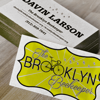 Brooklyn_Beekeeper_Business_Cards Business Card Design for Brooklyn Beekeeper