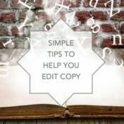 TIPS TO HELP YOU EIDT COPY