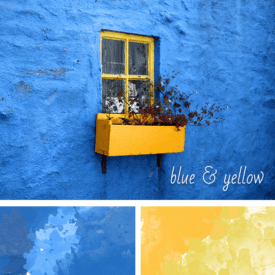 blue and yellow website inpiration