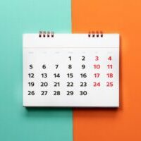 Calendar graphic to represent using Calendly with WordPress