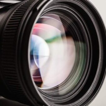 Camera lens close-up Close-up of a photographic lens