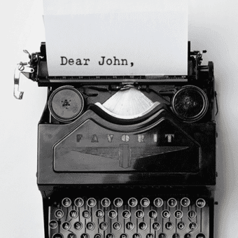 dearjohn typewriter fonts image