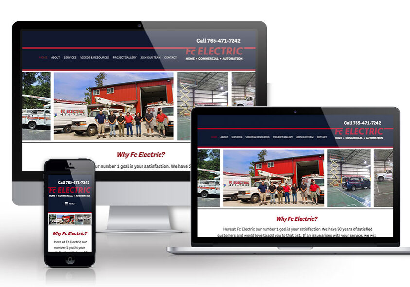 electrician-website-design Electrician website design for FC Electric