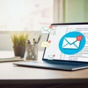 email marketing newsletter | laptop with mail icons