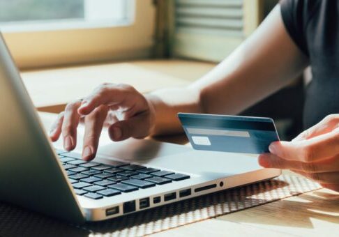 Person Paying with Credit Card