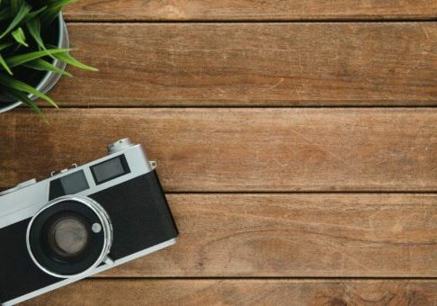 Image of camera representing photography website