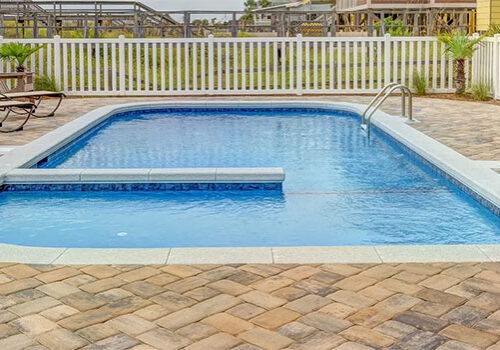 Beautiful pool that could be displayed on a pool builder web design