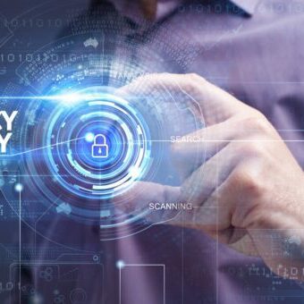 Business, Technology, Internet and network concept. Young businessman working on a virtual screen: Privacy Policy Business, Technology, Internet and network concept. Young businessman working on a virtual screen: Privacy Policy