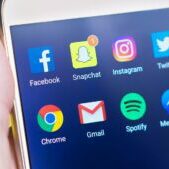 social media apps on phone