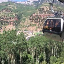 View from the gondola in Telluride, Colorado