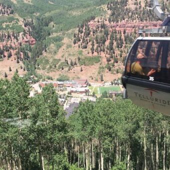 telluride-gondola View from the gondola in Telluride, Colorado