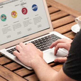 tips-for-website Laptop with website showing