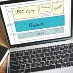 A mockup of how to layout content using WordPress custom post types